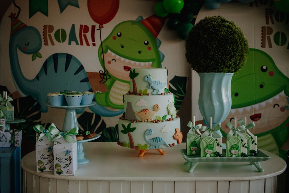 Festa Dinossauro Simples: Decoração e Lembrancinhas em Casa